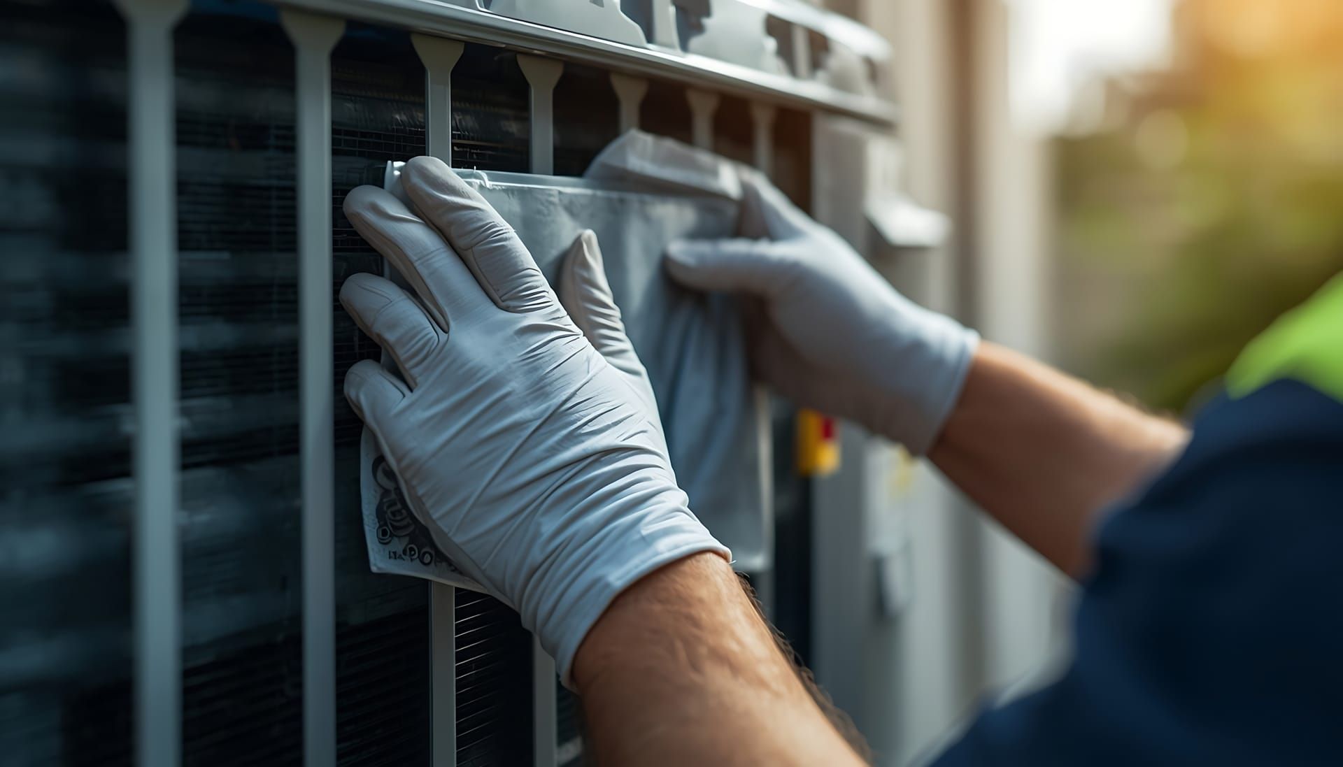 Air filter replacement and AC maintenance