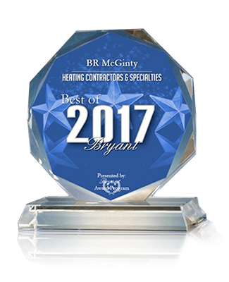 BR McGinty Best Heating Contractor 2017
